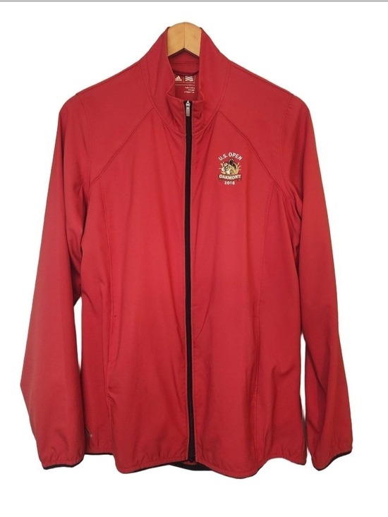 adidas Jackets & Blazers - Adidas 2016 U.S. Open Oakmont Golf Jacket - Women's Red Full-Zip Climalite Sz: L